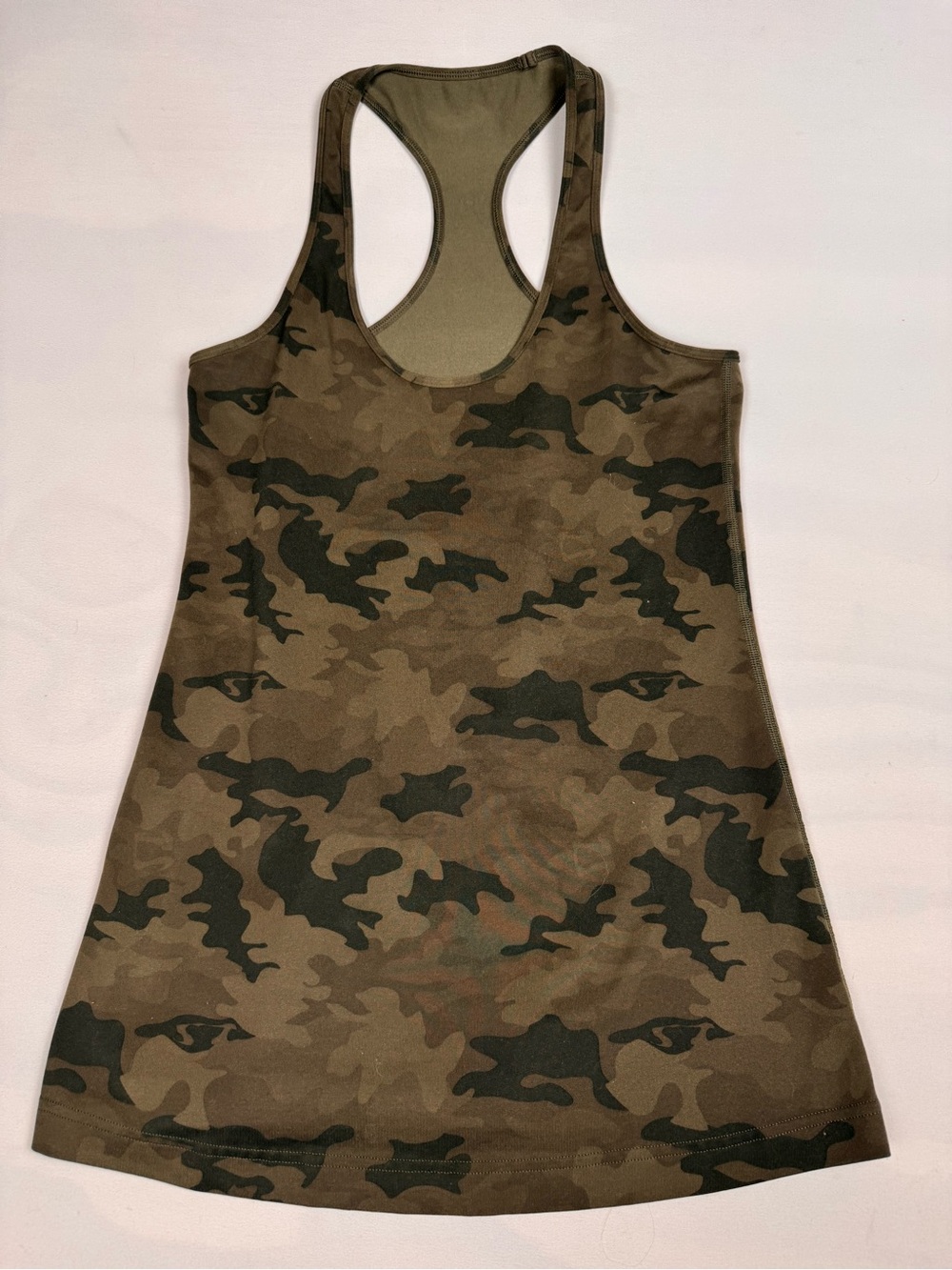 Lululemon Cool Racerback Tank Savasana Camo Fatigue Green Women’s 6